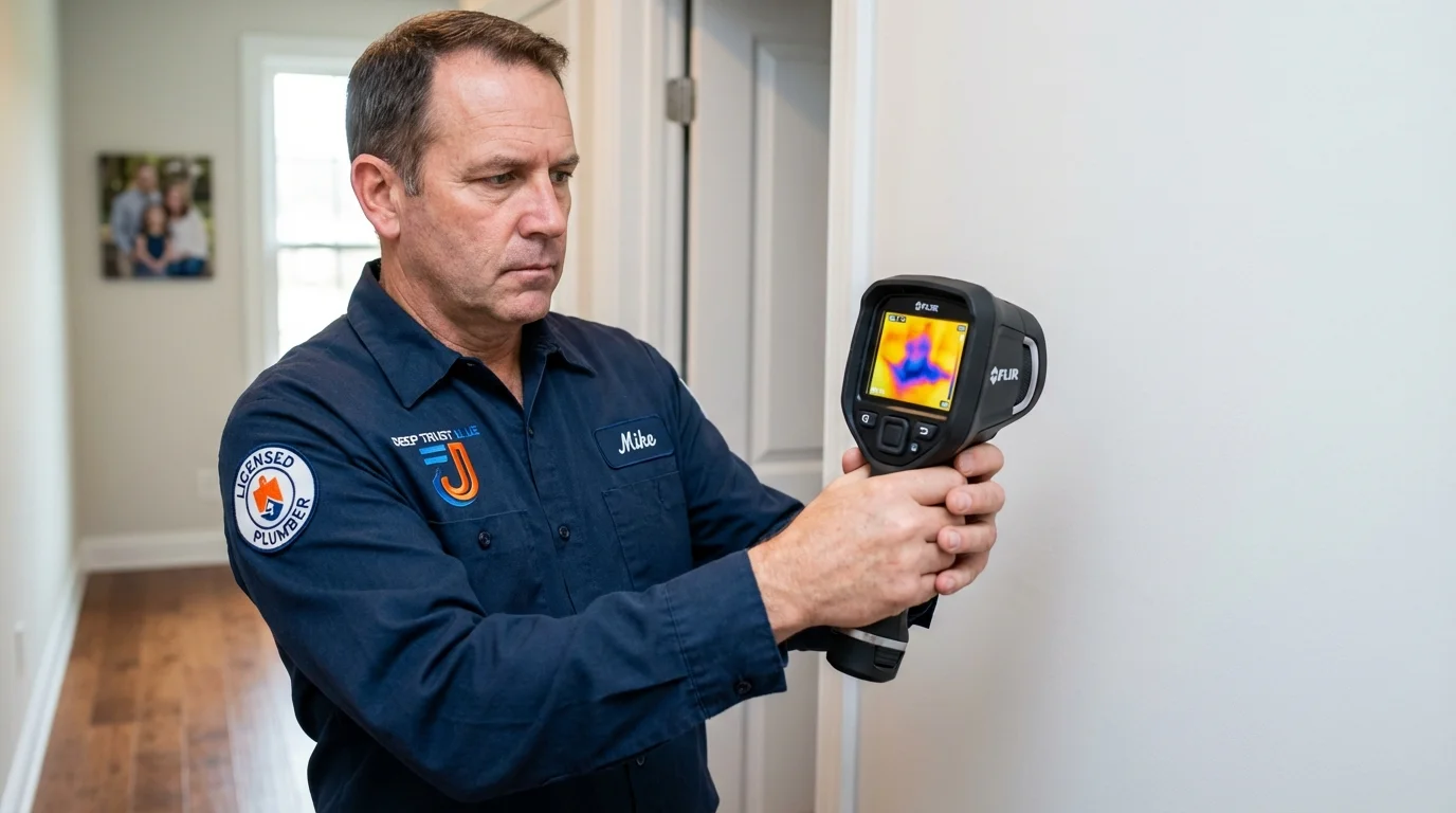Thermal imaging leak detection by Johns Plumbing LLC in Blairsville